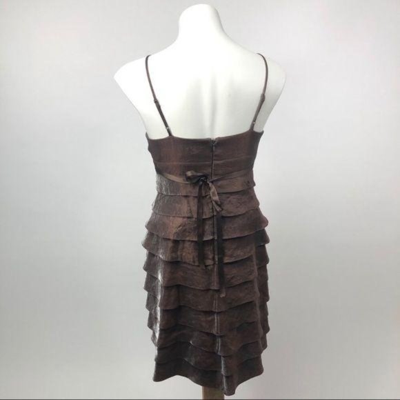 Adrianna Papell tiered layered jewel formal dress - Picture 2 of 8